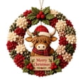 thumbnail image 3 of Clearance!Christmas 3D Fabric Poke Wreath DIY Kit, Christmas Wreath DIY Kit for Adults Teens, Christmas Decorations Gift, 3 of 8