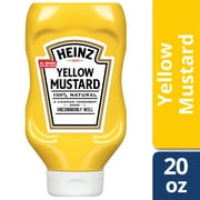 (3 pack) (3 Pack) Heinz Yellow Mustard, 20 oz Bottle