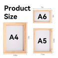 thumbnail image 2 of Paper Making Kit Suny Smiling 3 Wooden Frames A4 A5 A6, 2 of 5