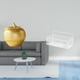 thumbnail image 2 of Adorno moderno de escultura de fruta de resina y cesta organizadora de pared de alambre de metal para estantería de mesa, cocina, baño, dormitorio, of, 2 of 8