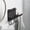 Black, variant on Wall Shelves, Floating Shelf No Drilling Required, PVC Display Shelf Wall Mount for Living Room Bedroom Kitchen Office, White Bookshelf Spice Rack for Small Plants and Collectibles