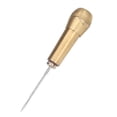 thumbnail image 3 of Leather Sewing Needle Tools, Comfortable Thick Non Fall Off Strong Clamping Force Hand Stitch Awl With Brass Handle For Leathercraft For DIY, 3 of 8