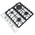 thumbnail image 4 of ANQIDI Gas Cooktop, 4 Burners Stainless Steel Stove NG/L-P-G Gas Hob Kitchen Built-In Stove, 4 of 12