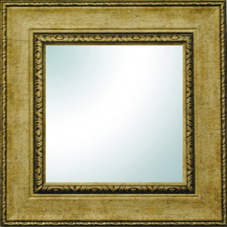 19" x 19" Champagne Ornate Square Mirror