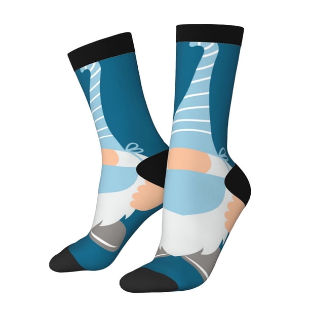 Fotbe Nurse Doctor Gnomes Calcetas Largas con Estampado para Hombre y Mujer – Calcetas de Compresión Transpirables y Elásticas, Viajar y Uso Diario Talla 5-11