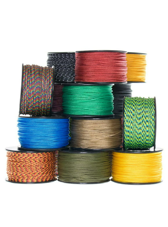 Paracord Planet Micro Cord: 1.18mm Diameter 125 Feet Spool of Braided Cord - Available in a Variety of Colors Made in the USA