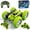 Green, variant on HNH RC Stunt Car for Boys Girls Ages 6-12, 2.4GHz Pink Remote Control Car, 4WD RC Cars Toys with Lights, Double-Sided Driving & 360°Flips, 2 Batteries, Presents Gifts
