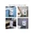 thumbnail image 5 of Kitchen Cabinet Door Wall Hanging Mounted Plastic Trash Bin with Lid Lid(White), 5 of 5