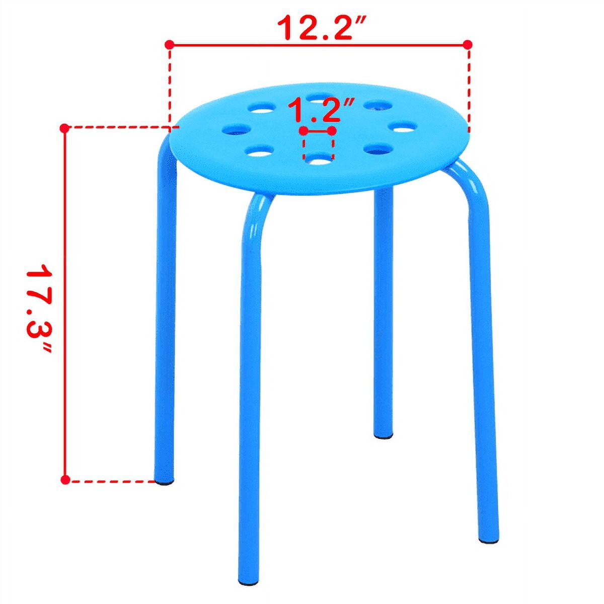 Alden Design Set of 5 Indoor Plastic Stack Stools for Classrooms/ Kitchens/Dorms