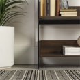 thumbnail image 3 of Morty 64" Metal and Wood 5 Shelf Bookcase in Dark Walnut, 3 of 13