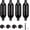 BLACK, variant on KEMIMOTO Boat Fenders Inflatable Boat Bumpers for 15-35ft Boat, with 4 Ropes, Fit for Pontoon Boat Bass Boat and Jon Boat(4 Pack)