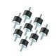 thumbnail image 1 of 8 piezas de soportes de goma para amortiguadores, pasadores, aisladores de vibración, soporte de goma M8, antivibración Doble cabeza, 1 of 9