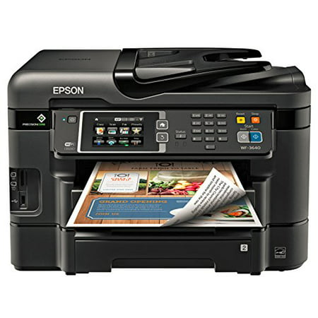 Epson Workforce WF-3640 Wireless Color All-in-One Inkjet Printer with Scan, Copy and Fax