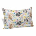 thumbnail image 2 of Happy Easter Pillow Covers 24"x36", Spring Watercolor Rabbits Eggs Flower Soft Brushed Microfiber Breathable Throw Pillow Covers, Pillowcase with Zipper for Couch Sofa Bedroom Living Room, 2 of 9