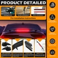 thumbnail image 3 of Spoiler Wing Fit for Most Cars Universal Custom Style Matt Black Rear Trunk Lid Spoiler Wing W/LED Light, 3 of 5