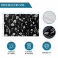 thumbnail image 6 of Black Spring Floral Placemats Set of 4, Flowers Botanical Elegant Pastoral Placemats for Dining Table, Place Mats for Kitchen Tabletop, Waterproof Wipeable Dining Table Mats Set, 6 of 9