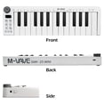 thumbnail image 2 of Miniteclado MIDI M-VAVE de 25 teclas con batería inalámbrica, color blanco, 2 of 9