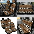 thumbnail image 3 of XYZCANDO Aztec Cow Trash Can Lipstick Cover Handbrake Cover Fender Cover Seat Belt Cover Steering Wheel Cover Armrest Cover Car Cushion Cover Car Coasters Keychain Comfortable, 3 of 7