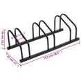 thumbnail image 5 of vidaXL Bike Rack for 3 Bikes Black Steel, 5 of 5