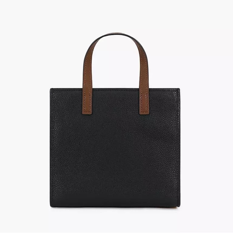 Marc Jacobs Mini Grind Leather Crossbody Tote Bag Satchel Black