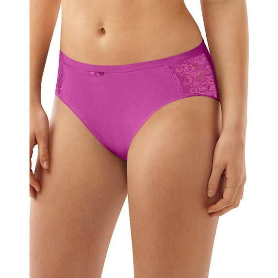 Bali Lace Desire Cotton Hi-Cut Brief