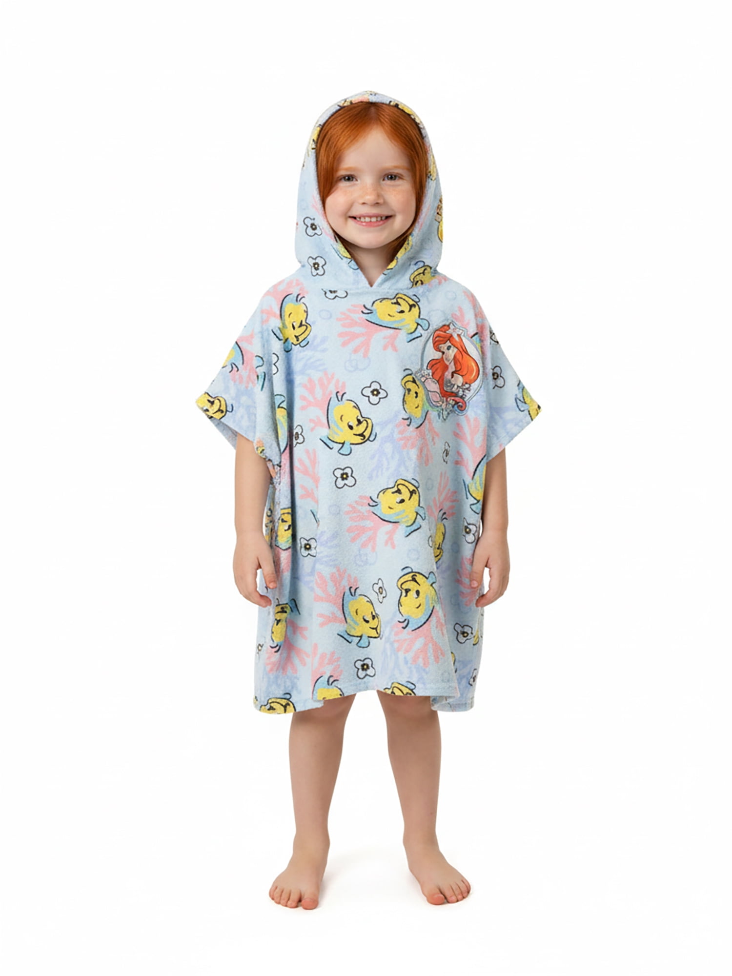 Character Toddler Girl Terry Cover Up Dress with Hood, Sizes 12M-5T