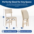 thumbnail image 4 of Stakmore Classic Comfort Curve Back Folding Chair, Unfinished, Set of 2, 4 of 8