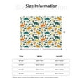 thumbnail image 5 of Honeii Dinosaurs and Tropical Leaves print throw blanket, crafted from cozy cotton flannel, offers versatile home decor as a bedding suitable for all seasons.-60"x50", 5 of 6