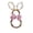 Pink-8A-home supplies, variant on LEFTHIGH Home 21.2 Inch Easter Bunny Shaped Wreath - Rabbit Form Door Hanging Decoration with String Lights, Bow for Window, Wall, Spring Home Accessories