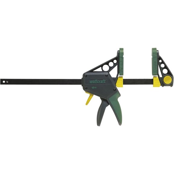 wolfcraft PRO L One-Hand Clamp, 300 mm I 3031000 I For controlled and comfortable working ideal for woodworking and furniture construction projects