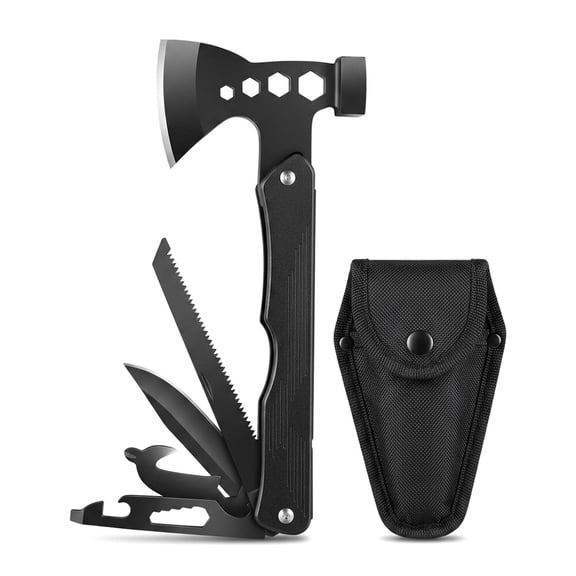 Outdoor Multi-Functional Axe Portable Tool Camping Axe Set - Ideal for Camping, Outdoor Adventures, and Emergencies - Men's Birthday Gift