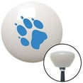 thumbnail image 1 of American Shifter  Blue Paw Print White Retro Shift Knob with M16 x 1.5 Insert Shifter Auto Manual, 1 of 1