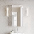thumbnail image 3 of ANGELES HOME 16 in. x 32 in. Copper-Free Mirror Medicine Cabinet with Reversible Door, Recessed or Surface Mount, 3 Adjustable Glass Shelves, 3 of 14