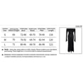 thumbnail image 7 of Gothic Off-Shoulder Pleated Mesh Midi Dress Women's Sexy High Slit Slim Casual Dress-Black-L, 7 of 7