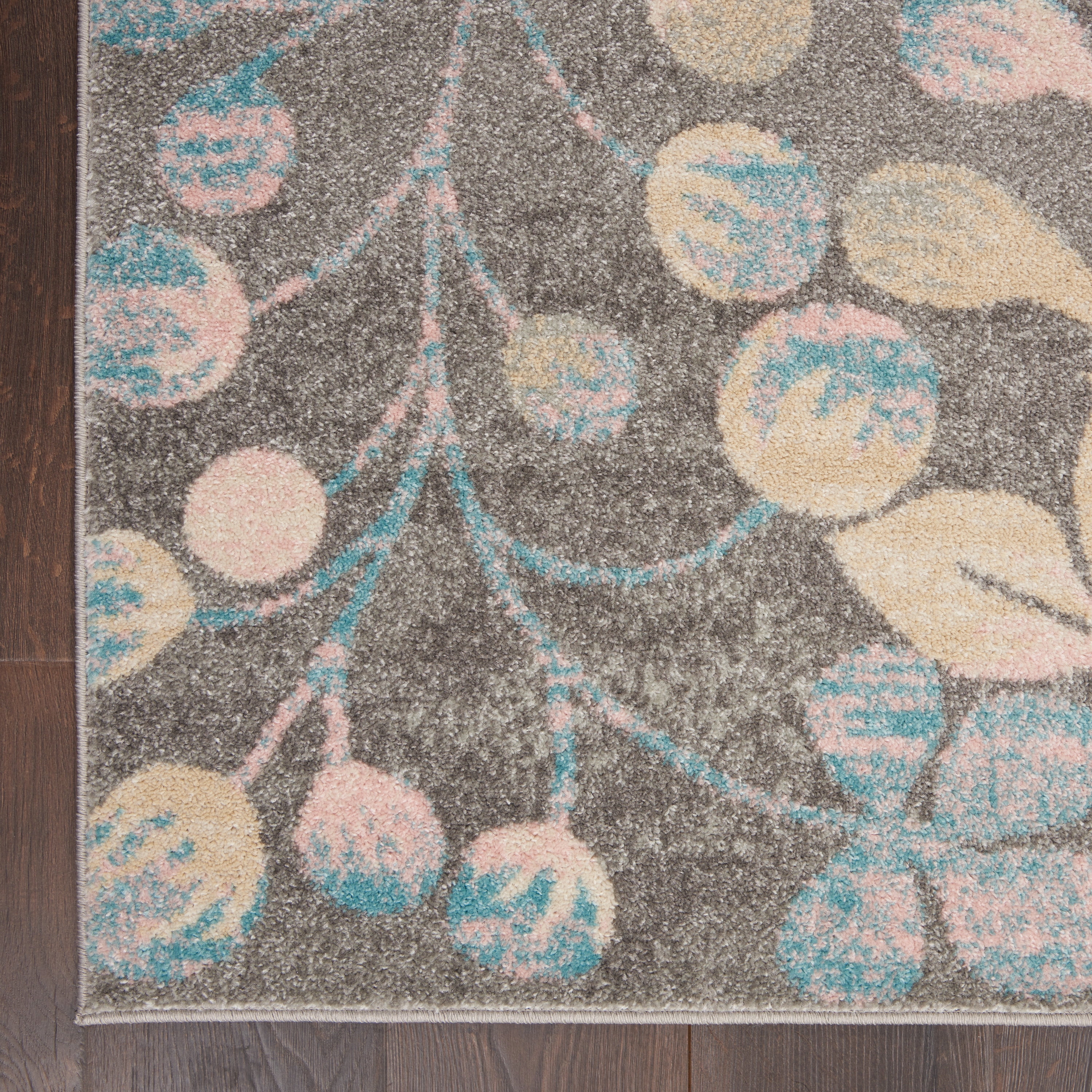 Nourison Tranquil Nature Grey/Beige 4' x 6' Area Rug, (4x6)