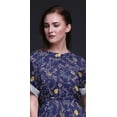 thumbnail image 5 of Bimba Rayon Leaf Floral Womens Printed Side Slit SummerÂ&nbsp;DressÂ&nbsp;Long Maxi Gown-Small, 5 of 6
