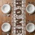 thumbnail image 4 of Table Runner 48 Inches Long for Kitchen Dining, Retro Farmhouse Dresser Scarf Farmhouse, Dining Table Decorations for Wedding/Parties, Country Star Berries Text Wooden Grain 13 x 48 In, 4 of 8