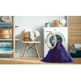 thumbnail image 2 of Ahgly Company Machine Washable Indoor Square Transitional ly Purple Area Rugs, 4' Square, 2 of 7
