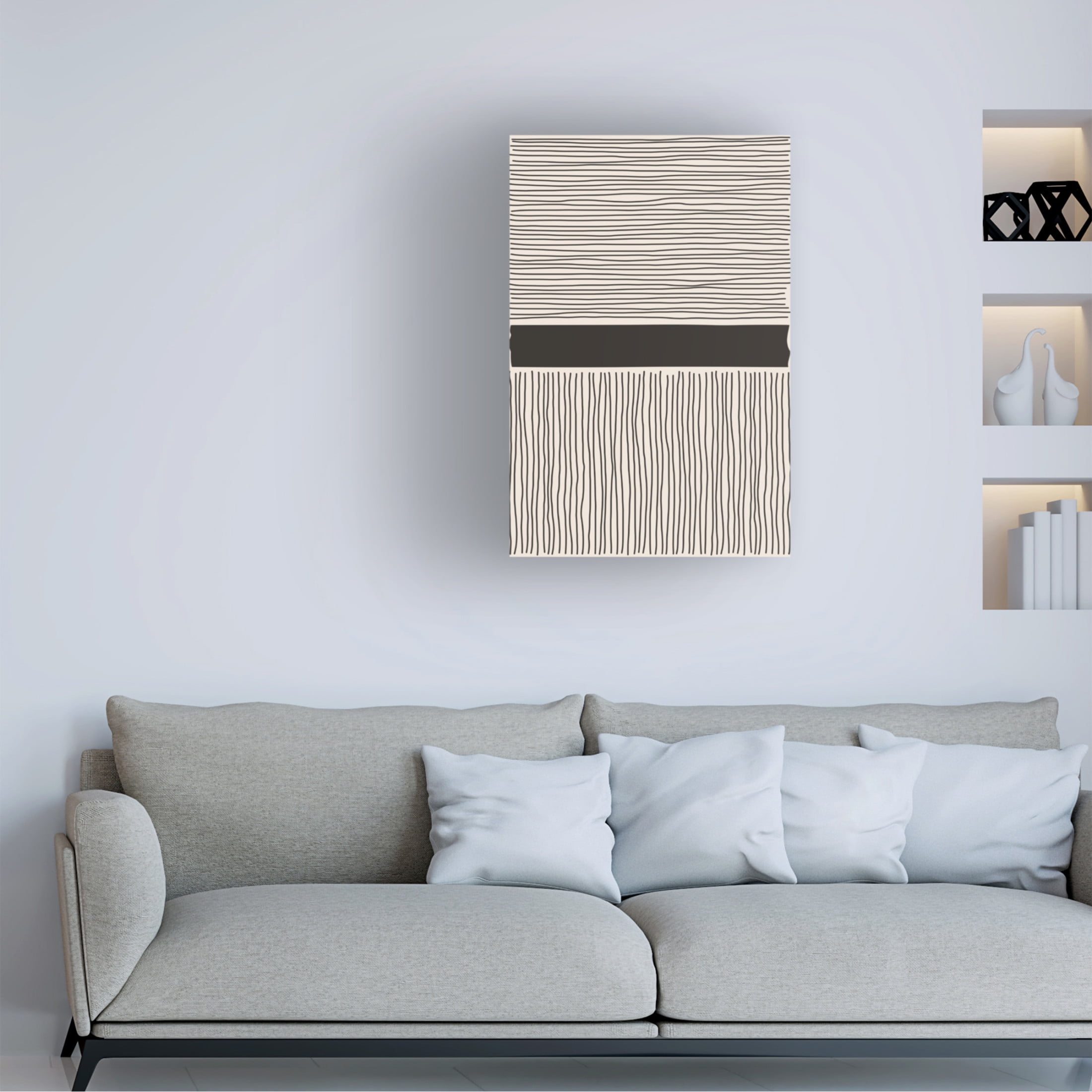 Trademark Fine Art jay stanley Minimal Line Vibes 6 Canvas Wall Art