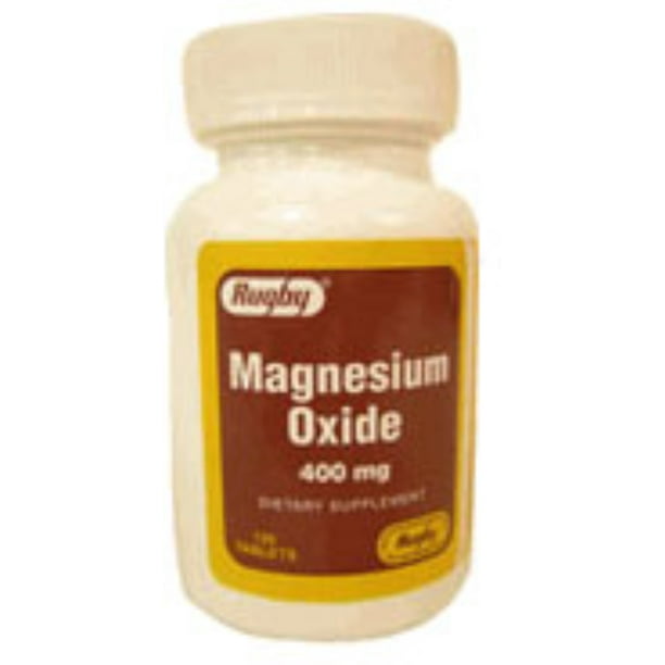 Magnesium Oxide 400Mg Tab Magnesium Oxide400 Mg White 120 Tablets Upc