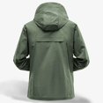 thumbnail image 4 of pstuiky camisas de manga larga para hombre, Blusa informal de color liso con capucha y manga larga raglán para hombre, resistente al sol, con cordón ajustable camisetas de hombre xl, 4 of 6