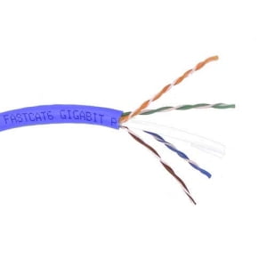 UPC: 0722868464281 | 1000FT BULK CAT6 BLUE SOLID CABLE 4PR 24AWG