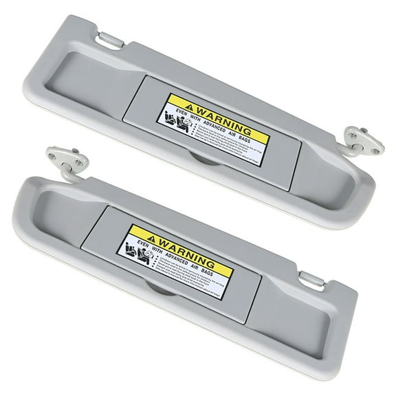Labwork 2 Pcs Sun Visor 83280-SNA-A01ZC 83230-SNA-A01ZC Front Left Right Fit for 2006 2007 2008 Honda Civic, Light Gray