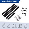 thumbnail image 6 of ZOPZO Adjustable Curtain Rod with Threaded Connection and End Caps, Black, 30-62 inch, for Window and Eyelet Curtains, 6 of 8