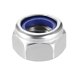 thumbnail image 4 of Tuercas de bloqueo hexagonales Uxcell M12x1.75mm de acero inoxidable con inserto de nylon, 10 piezas, plateadas, 4 of 5