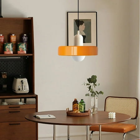 

LCNCAN Warmly Glowing Gorgeous and Elegant Single Lamp Nordic Glass Pendant Light - Stunning Vibrant Sweet Candy Color - Perfect for Indoor Decorative Fixtures - Creates a Cozy and Inviti