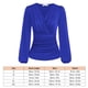 thumbnail image 2 of Blusa cruzada con escote en V profundo, blusa cruzada con escote en V profundo para mujer Blusa cruzada con escote en V La mejor en su clase, 2 of 2