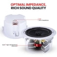 thumbnail image 2 of Pyle Altavoz Cerrado Para Montaje En Pared De Techo - 250 Vatios Estéreo Para Empotrar En Pared / Techo Sistema De Altavoces De Graves Medios Cerrados De Rango Completo De 8" - Respuesta De Frecuencia, 2 of 5