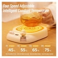 thumbnail image 3 of 40W Coffee Mug Warmer Cup Heater Electric Hot Plate 4 Temperature setup Warmer Cup Coaster for Tea Milk Water Heating Pad ,Fast Heating, 3 of 6