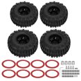 thumbnail image 2 of RC Rubber Tires,  6 Spoke Wheel Rims and Tires Strong Cushioning  for 1/10 RC Car, 2 of 7